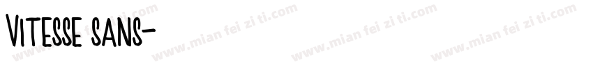 Vitesse sans字体转换